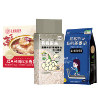 溢田溢小妹系列有机燕麦米900g+有机粥米(简)500g+红枣桂圆红豆燕窝粥(252g)
