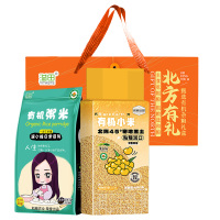 溢田溢小妹系列有机粥米1kg+有机小米(简)490g+甄选有机杂粮礼盒3.39kg