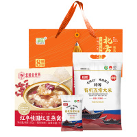 溢田甄选有机杂粮礼盒3.39kg+红枣桂圆红豆燕窝粥(252g)+有机五常大米250g*20袋(有机)