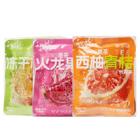 知福冻干柠檬40g+西柚青桔50g+火龙果柠檬50g