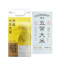 金小稻五常大米盒装1kg+精品五常大米原粮稻花香2号袋装2.5kg