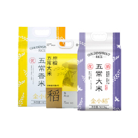 金小稻五常香米袋装5kg+紫气东来五常大米5kg+精品五常大米原粮稻花香2号袋装5kg