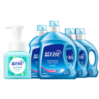 蓝月亮洗衣液薰衣草香3kg+2kg+1kg*2+抑菌泡沫洗手液鲜果薄荷-255ml *1