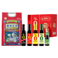 千禾零添加六六大顺礼盒+五常大米(袁谷五常大米) 2.5kg