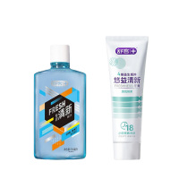 舒客牙膏120g清悦鲜果+漱口水500ml清凉薄荷