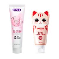 舒客牙膏120g莓莓冰茶+儿童牙膏60g草莓香型