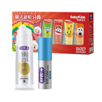 舒客牙膏100g臻白修护+儿童牙膏(30g*5)魔法彩虹+口腔喷雾18ml劲爽薄荷