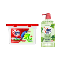 奥妙茶树芦荟洗洁精1.49kg+白茶香洗衣凝珠50颗×1盒