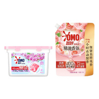 奥妙玫瑰山茶花洗衣液1kg+乌木玫瑰洗衣凝珠50颗*1盒
