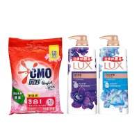 力士幽莲魅肤680g沐浴露+闪亮冰爽680g沐浴露+奥妙淡雅樱花3kg洗衣液