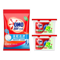 奥妙洗衣凝珠白茶香*2+深层洁净4kg洗衣液