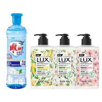 雕牌全效加浓220g洗洁精+力士小苍兰*1瓶+樱花*1瓶+柠檬*1瓶400克/瓶