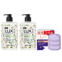 力士莹净小苍兰沐浴露400g+香皂幽莲魅肤100g*3