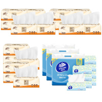 维达细韧100抽 24包+清风100抽*6包*3