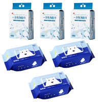 幸运女神80抽[150*200mm]加大加厚湿巾*3+幸运女神新款[600g]20*20壁挂式超大包湿巾*3