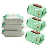 天真贝比80片-超大包交叉手口湿巾[15*20cm]*3+天真贝比80片-薄款手口湿巾[12*17cm]*3