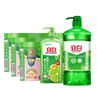 超威蚊香田园荷花36圈/无烟加大圈*3+立白洗洁精青柠洗洁精1kg+茶籽洗洁精1kg