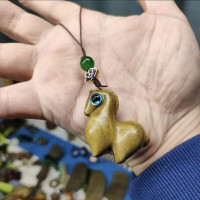 彩虹木雕小唐马挂件艺铭仙苑彩绘木生肖唐马吊坠手机链钥匙扣配饰