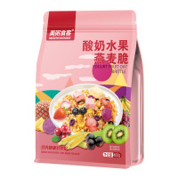 美粥食客 混合水果谷物脆坚果燕麦片400g*2袋装 水果可干吃早餐混合