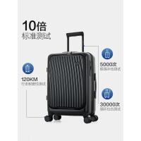 爱华仕(OIWAS) 前开盖行李箱 可充电皮箱旅行密码箱OCX6641商务万向刹车轮登机箱 20英寸