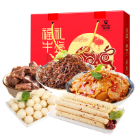 科尔沁休闲零食 肉干肉脯 零食小吃 福牛礼鉴礼盒840g