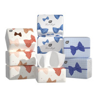 植护气垫纸巾 蝴蝶结抽纸 大包餐巾纸母婴适用柔软面巾纸抽 4层 70抽*50包