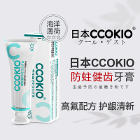 CCOKIO日本CCOKIO牙膏含氟成人健齿儿童防蛀洁白清新口气口腔清洁护理膏 海洋薄荷香 100g 1支