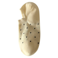 米奇喵春夏季浅口船袜ins 日系袜子女纯色圆点不掉跟隐形短袜波点船袜女 短袜波点船袜5双 颜色备注