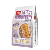 皇麦世家益生元水果麦片早餐冲饮无糖精燕麦片脱脂泡牛奶 益生元黄桃香芋黑麦片