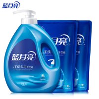 蓝月亮 手洗专用洗衣液 组合装 按压泵头 内衣裤清洁 4斤装:1kg*1瓶+500g*2袋