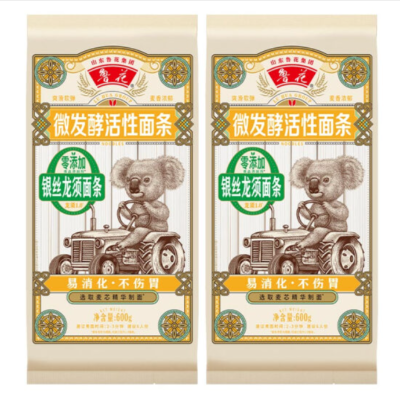 鲁花考拉系列银丝龙须面条600g*2 货期2周