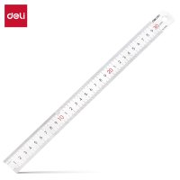 得力 8463钢直尺30cm(银、1组24把)