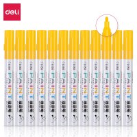 得力 S558黄色油漆笔(1组12支)