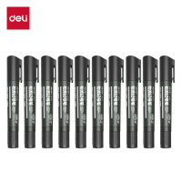 得力 SK200双头记号笔(黑、1盒10支)