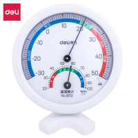 得力 9012免电池台挂两用室内温湿度计(白色、1组24只)