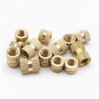 黄铜滚花螺母 M2.5*5*外径3.5mm(50个为1袋))货期一周