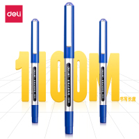 得力 S656直液走珠笔0.5mm子弹头蓝色(1盒12支)