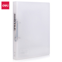 得力 5381两孔D型透明文件夹(1组6只)