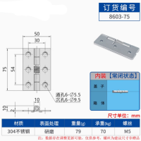 304不锈钢弹簧折叠合页 3寸 货期两周