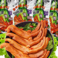 鸭子泡鸭爪26.9g*10包 货期一周