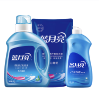 蓝月亮 洗衣液组合 自然亮白1kg瓶+500g袋+白兰手洗500g 货期1周