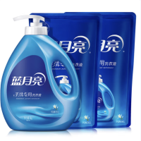 蓝月亮 手洗洗衣液组合 风清白兰1kg瓶装+1kg*2袋 货期1周
