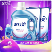 蓝月亮 洁净薰衣草洗衣液组合 2kg瓶+补充装1kg*2袋+手洗80g 货期1周