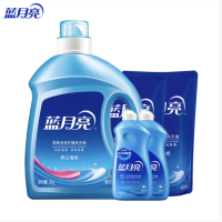 蓝月亮 亮白薰衣草洗衣液组合 3kg瓶+1kg*2袋+白兰双用500g*2瓶 货期1周