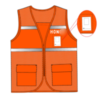 反光安全马甲 (透气网眼 橙色)起订量:50件 2周货期