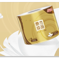 清风 原木金装有芯卷纸B201GJ27E 4层200克*27卷 (箱装)