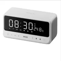 飞利浦 TAS3609 音响蓝牙闹钟音箱 白色 货期一周