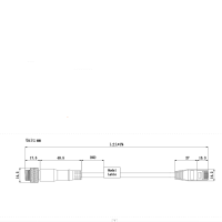 华睿科技 配套R5016线材暗绿色5M CABNET-M12A8-RJ45-05 货期2周