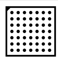 视觉相机玻璃标定 有效图形:10X10mm 0.001精度 C20X20-7X7-2.5-1.25 货期四周