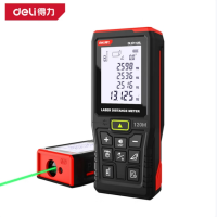 得力 DL331120L 激光测距仪120m绿光语音锂电 货期1周